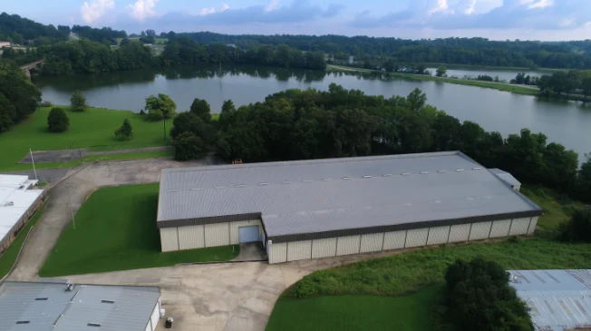 Aerial view of Estill Springs Industrial Park warehouse